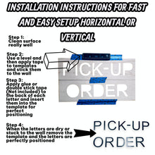 Load image into Gallery viewer, Sign - Pick up Order - Cutout with installation template