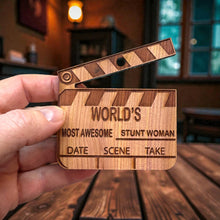 Load image into Gallery viewer, Ornament - CUSTOM - Worlds most awesome Stunt Woman