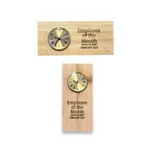 Load image into Gallery viewer, Clock - Cedar Picket - PERSONALIZED - Employee of the Month - 12x5 Inches