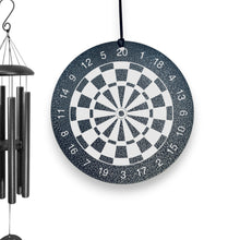 Load image into Gallery viewer, Wind Chime - Dart Board  - Black powder coated
