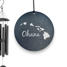 Load image into Gallery viewer, Wind Chime - Ohana (Family)  - Black powder coated