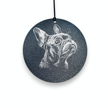 Load image into Gallery viewer, Wind Chime - French Bulldog  - Black powder coated
