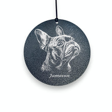 Load image into Gallery viewer, Wind Chime - PERSONALIZED - French Bulldog  - Black powder coated
