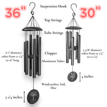 Load image into Gallery viewer, Wind Chime - Rose - powder coated