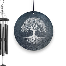 Load image into Gallery viewer, Wind Chime - Celtic Tree of Life - Black powder coated