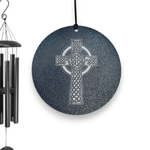 Load image into Gallery viewer, Wind Chime - Celtic Cross - Black powder coated
