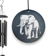 Load image into Gallery viewer, Wind Chime - Elephant - Black powder coated