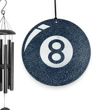 Load image into Gallery viewer, Wind Chime - Eight Ball - Black powder coated