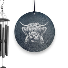 Load image into Gallery viewer, Wind Chime - Highland Cow - Powder coated
