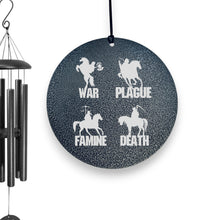 Load image into Gallery viewer, Wind Chime - Four Horsemen of the apocalypse - Black powder coated