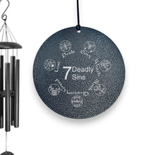Load image into Gallery viewer, Wind Chime - Seven Deadly Sins - Black powder coated