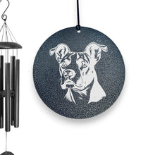 Load image into Gallery viewer, Wind Chime - Pit Bull - Black powder coated