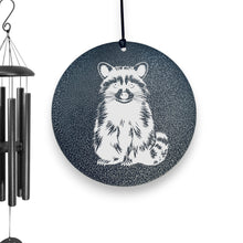 Load image into Gallery viewer, Wind Chime - Raccoon - Black powder coated