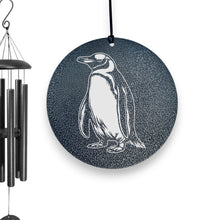 Load image into Gallery viewer, Wind Chime - Penguin - Black powder coated