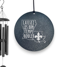Load image into Gallery viewer, Wind Chime - Laissez les bons temps rouler - Black powder coated