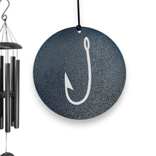 Load image into Gallery viewer, Wind Chime - Fish Hook - Black powder coated