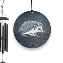 Load image into Gallery viewer, Wind Chime - Hedgehog - Black powder coated