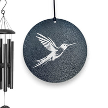 Load image into Gallery viewer, Wind Chime - Hummingbird - Black powder coated