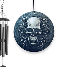 Load image into Gallery viewer, Wind Chime - Skull14 - Black powder coated