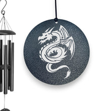Load image into Gallery viewer, Wind Chime - Flying Dragon - Black powder coated