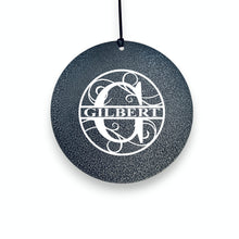 Load image into Gallery viewer, Wind Chime - PERSONALIZED - Split letter monogram - Black powder coated