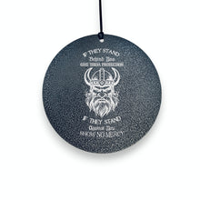Load image into Gallery viewer, Wind Chime - Viking No Mercy - Black powder coated