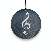 Load image into Gallery viewer, Wind Chime - Treble Clef Note - Music - Black powder coated