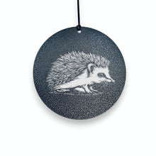 Load image into Gallery viewer, Wind Chime - Hedgehog - Black powder coated