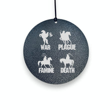 Load image into Gallery viewer, Wind Chime - Four Horsemen of the apocalypse - Black powder coated