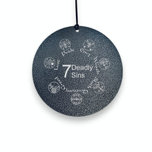 Load image into Gallery viewer, Wind Chime - Seven Deadly Sins - Black powder coated