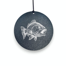 Load image into Gallery viewer, Wind Chime - Bass Fish - Black powder coated