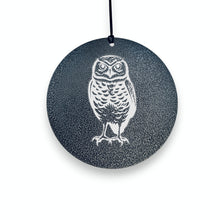 Load image into Gallery viewer, Wind Chime - Burrowing Owl - Black powder coated
