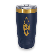 Load image into Gallery viewer, 20oz Tumbler - CUSTOM - Palm tree surfboard