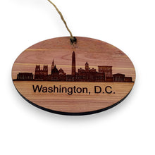 Load image into Gallery viewer, Cedar Ornament - Washington DC skyline