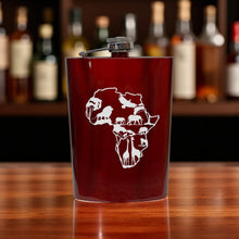 Load image into Gallery viewer, 8oz Flask - African Scene