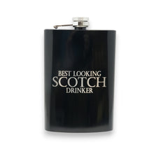 Load image into Gallery viewer, 8oz BLACK Best Looking Scotch Drinker Flask