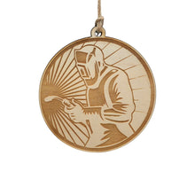 Load image into Gallery viewer, Ornament - Welder - Raw Wood