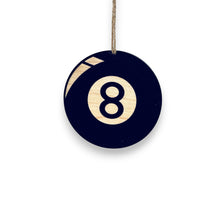 Load image into Gallery viewer, Ornament - Black - Eight Ball