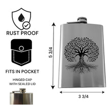 Load image into Gallery viewer, 8oz - CUSTOM - Celtic Tree of Life Flask