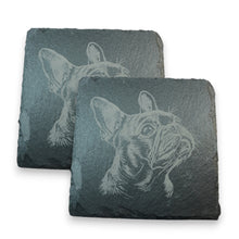 Load image into Gallery viewer, Coaster - Slate - French Bulldog - SET OF 2 - Dog