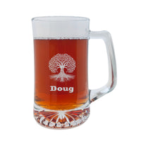 Load image into Gallery viewer, 25oz Beer mug with handle - PERSONALIZED - Celtic Tree of Life