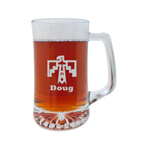 Load image into Gallery viewer, 25oz Beer mug with handle - PERSONALIZED - Thunderbird native american