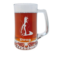 Load image into Gallery viewer, 25oz Beer mug with handle - PERSONALIZED - Sexy Demon Succubus
