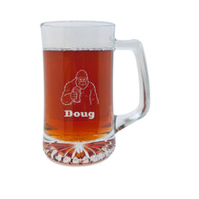 Load image into Gallery viewer, 25oz Beer mug with handle - PERSONALIZED - Beer Bigfoot Sasquatch