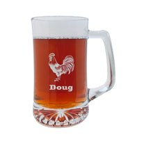 Load image into Gallery viewer, 25oz Beer mug with handle - PERSONALIZED - Chicken