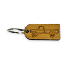 Load image into Gallery viewer, Keychain - Cedar Picket - Classic Pickup Truck - 2.75x1.2 Inches