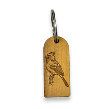 Load image into Gallery viewer, Keychain - Cedar Picket - Cardinal - 2.75x1.2 Inches - Bird