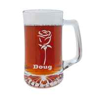 Load image into Gallery viewer, 25oz Beer mug with handle - PERSONALIZED - Rose