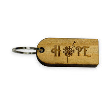 Load image into Gallery viewer, Keychain - Cedar Picket - Hope Dandelion - 2.75x1.2 Inches