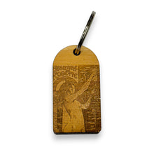 Load image into Gallery viewer, Keychain - Cedar Picket - Absinthe Robette cedar picket - 2.8x1.5 Inches